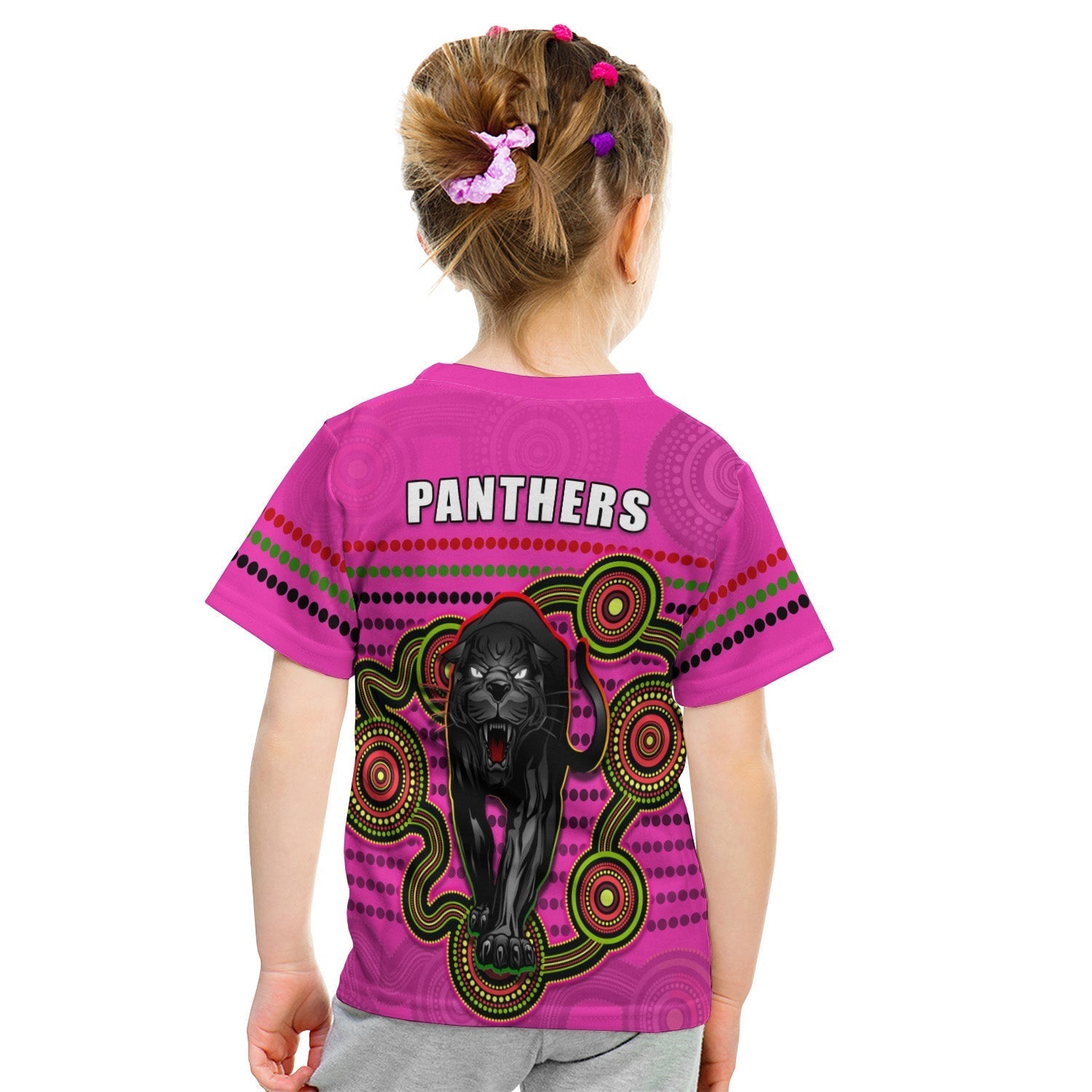 Panthers Indigenous T Shirt KID Version Pink Alternate - Vibe Hoodie Shop