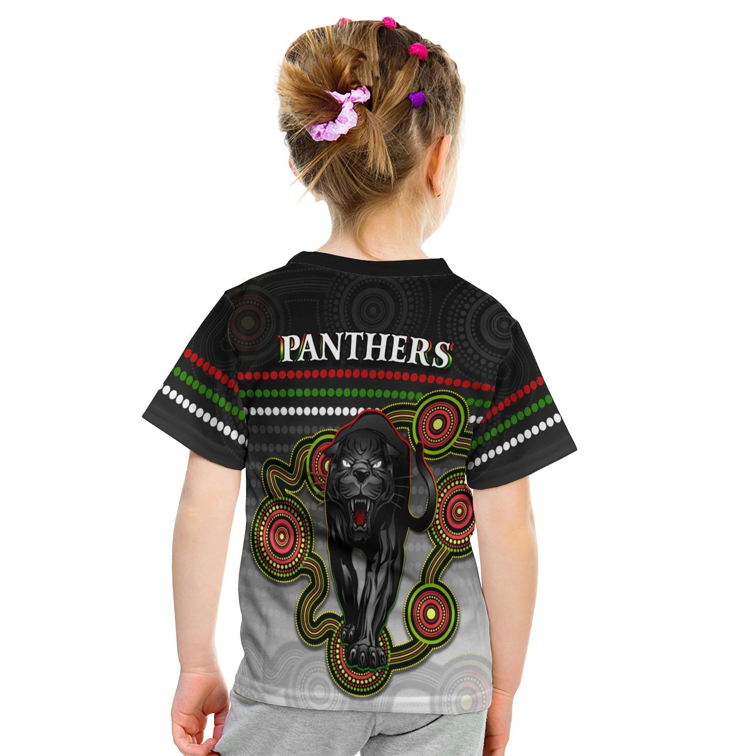 Panthers Indigenous T shirt KID Version White Alternate - Vibe Hoodie Shop