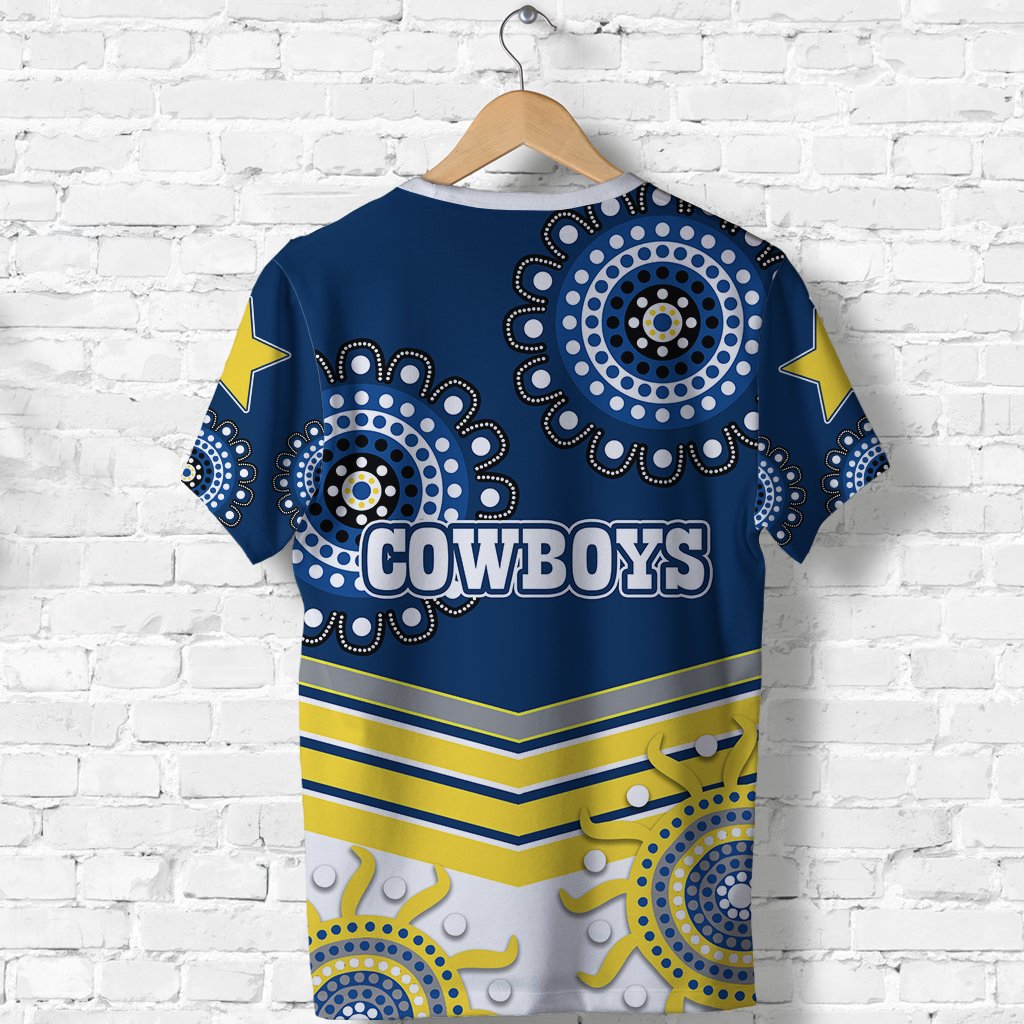 Proud Cowboys T shirt Indigenous North Queensland - Vibe Hoodie Shop