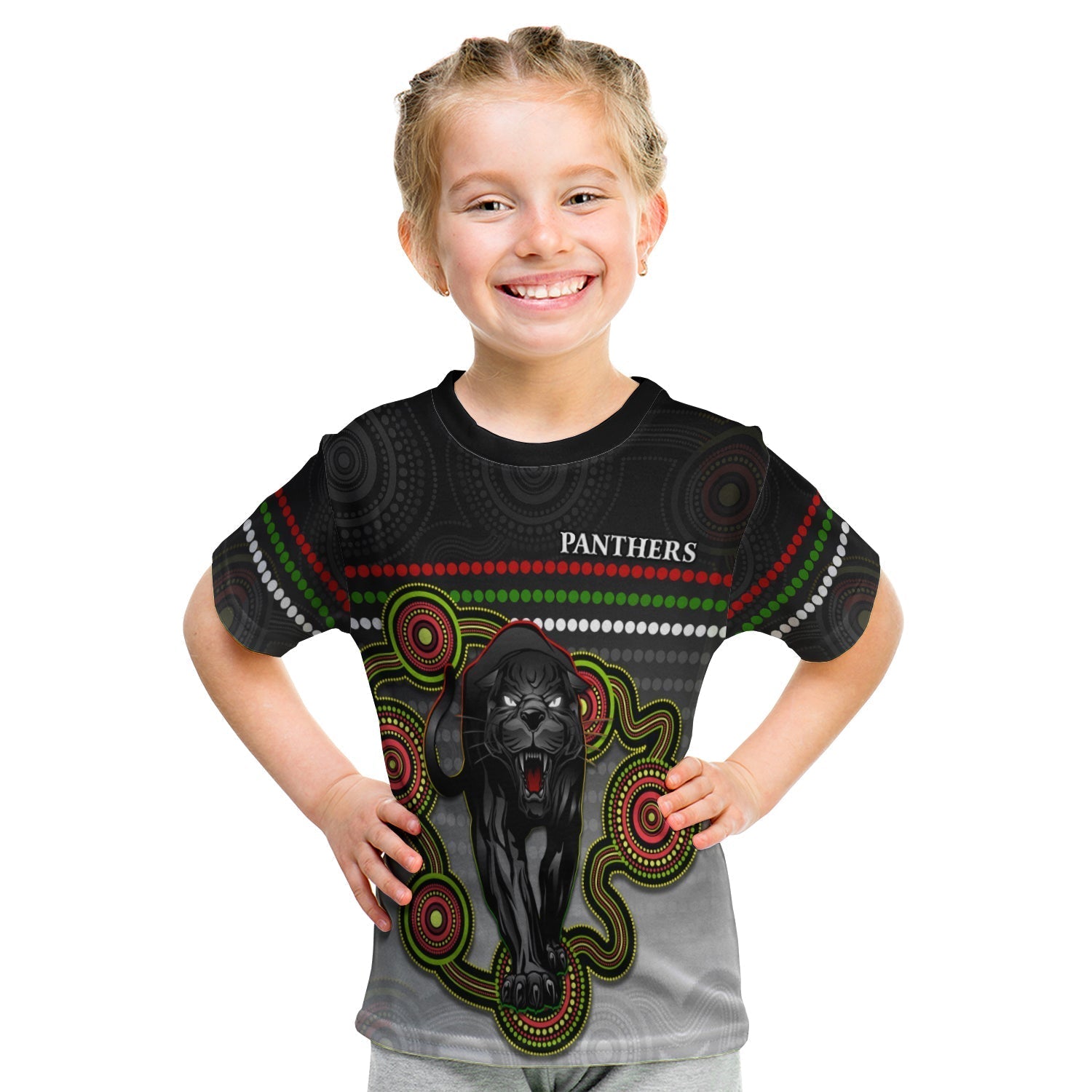 Panthers Indigenous T shirt KID Version White Alternate - Vibe Hoodie Shop