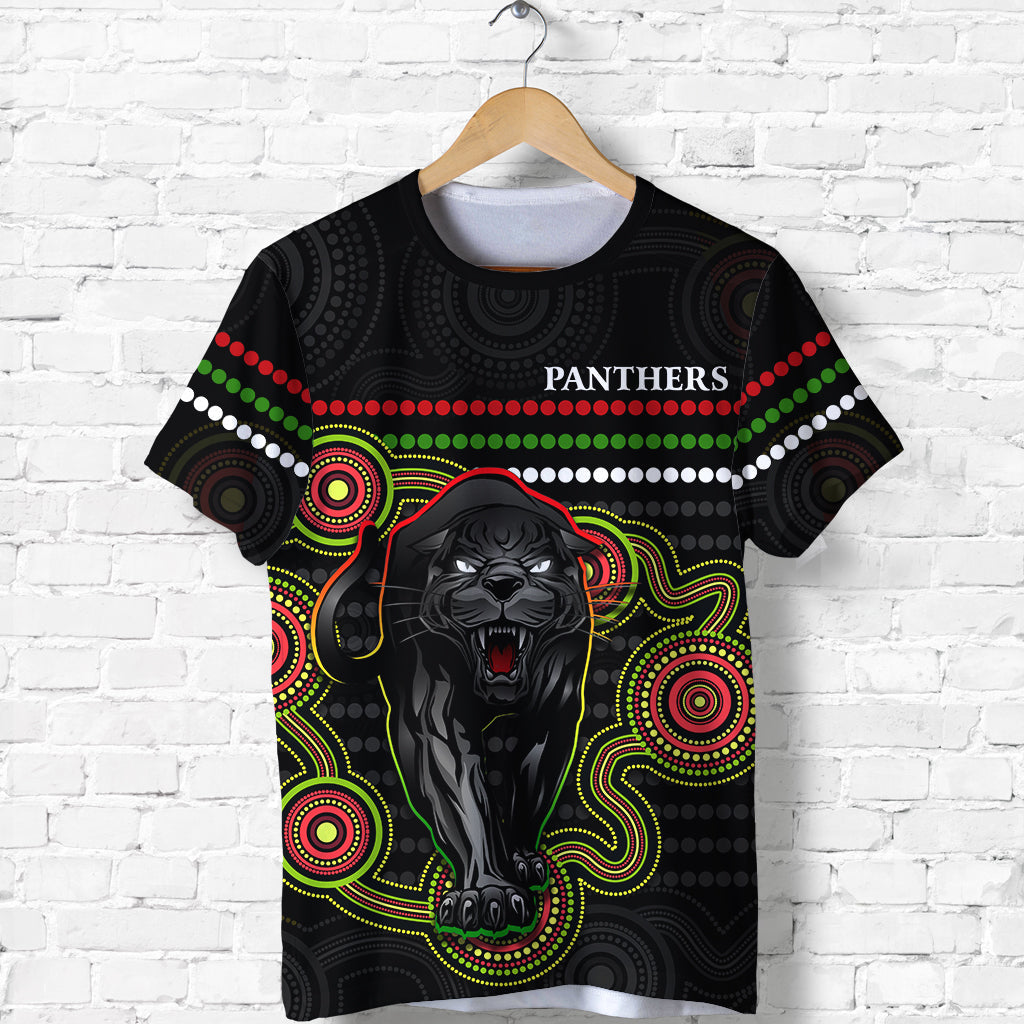 (Custom Personalised) Panthers Indigenous T shirt Version Black Alternate - Vibe Hoodie Shop