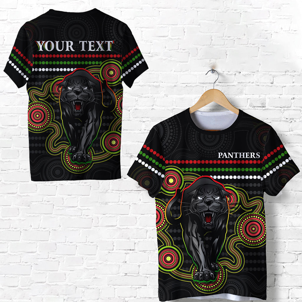 (Custom Personalised) Panthers Indigenous T shirt Version Black Alternate - Vibe Hoodie Shop