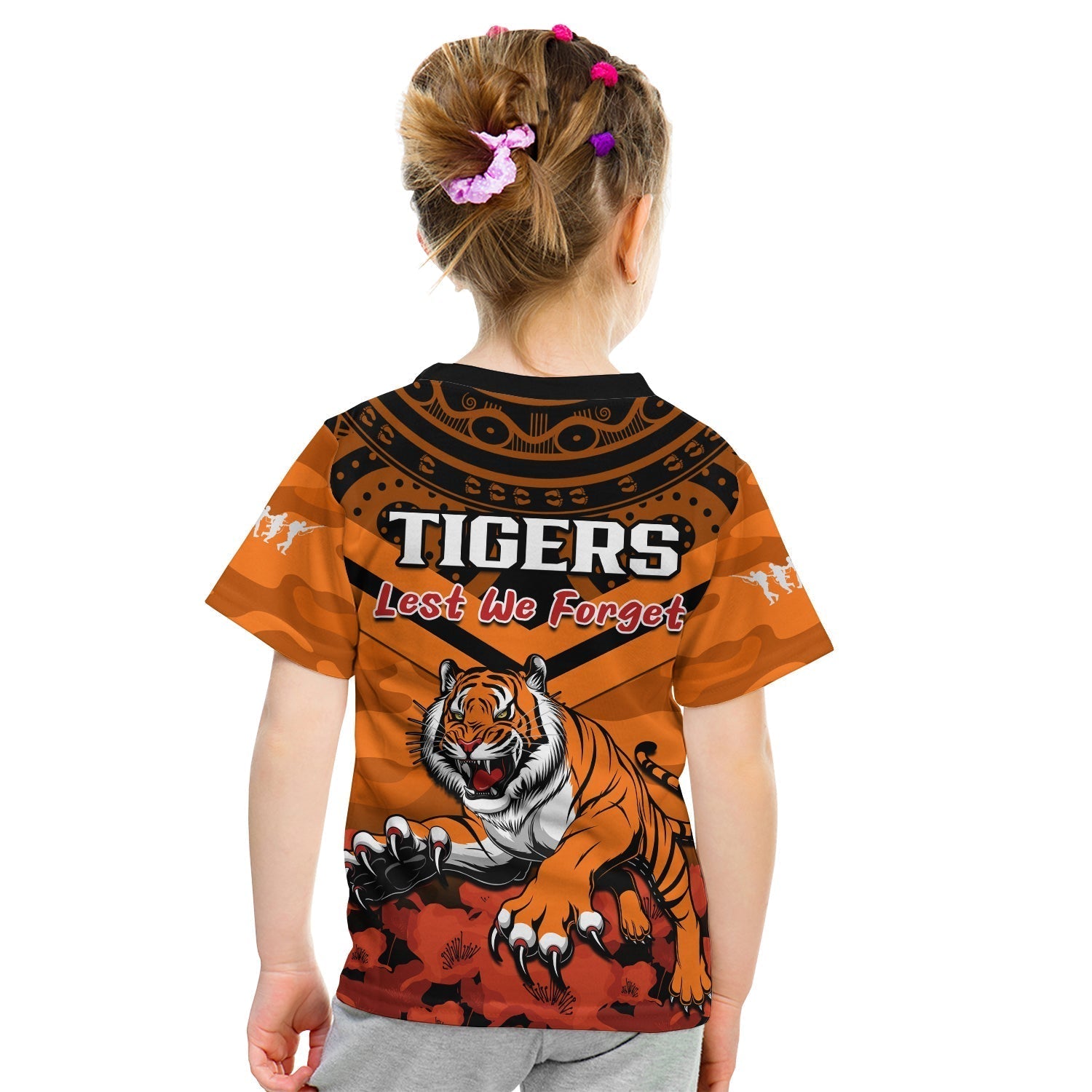 tigers-rugby-anzac-2023-rugby-t-shirt-kid-camouflage-mix-indigenous