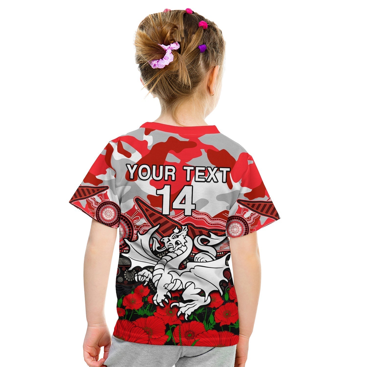 custom-text-and-number-dragons-rugby-anzac-2023-t-shirt-kid-aboriginal-mix-poppy-lest-we-forget