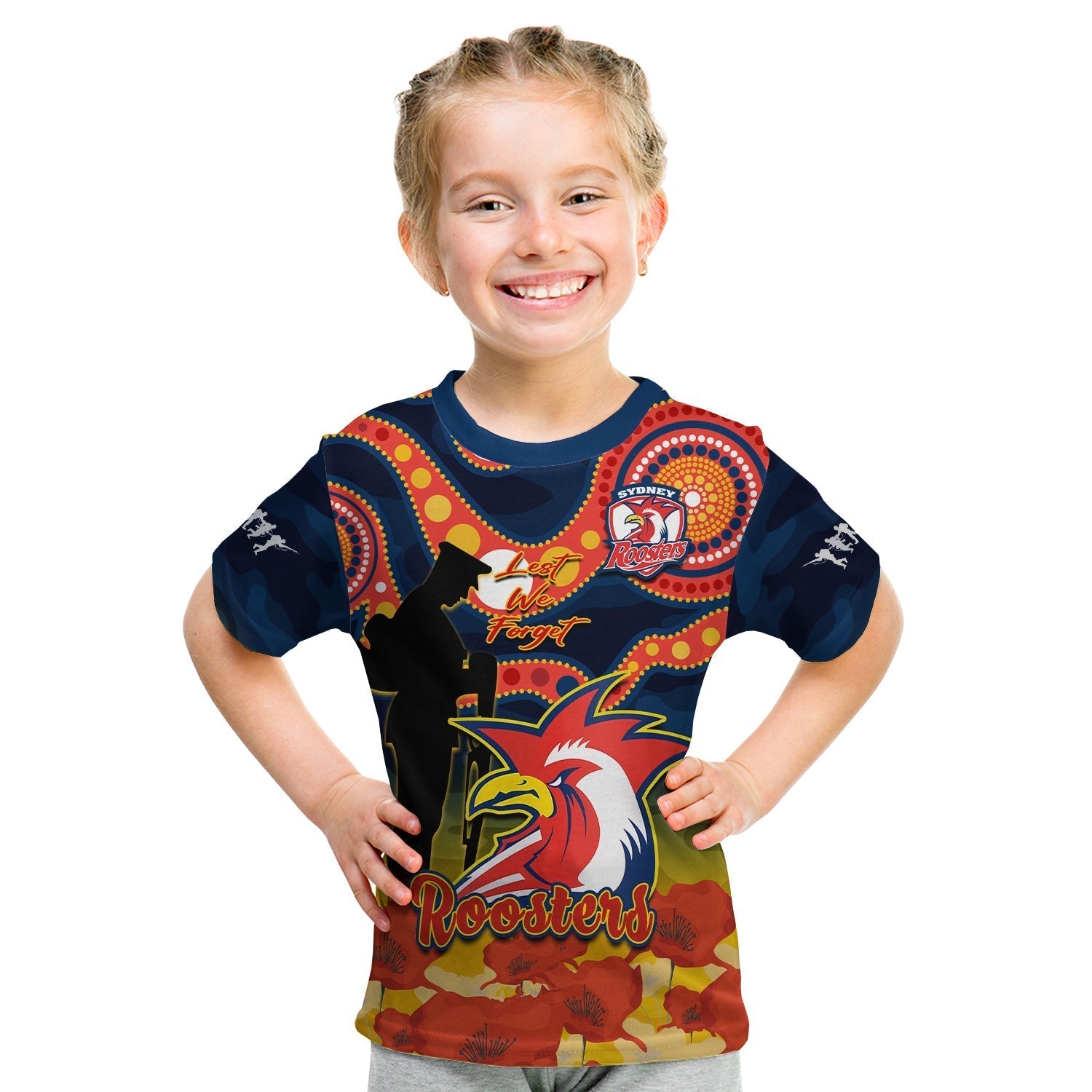 roosters-rugby-anzac-2023-t-shirt-kid-dots-poppy-mix-camouflage-lest-we-forget