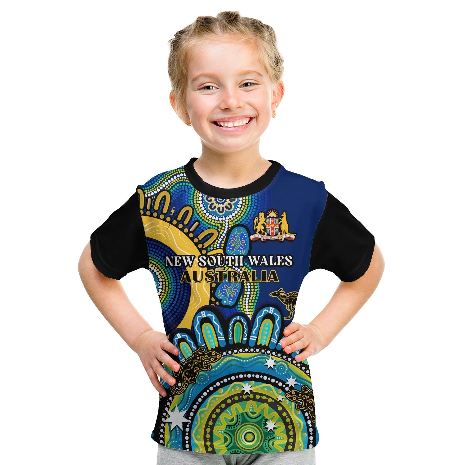 (Custom Personalised) New South Wales State T Shirt NSW Australian Indigenous Art - Vibe Hoodie Shop