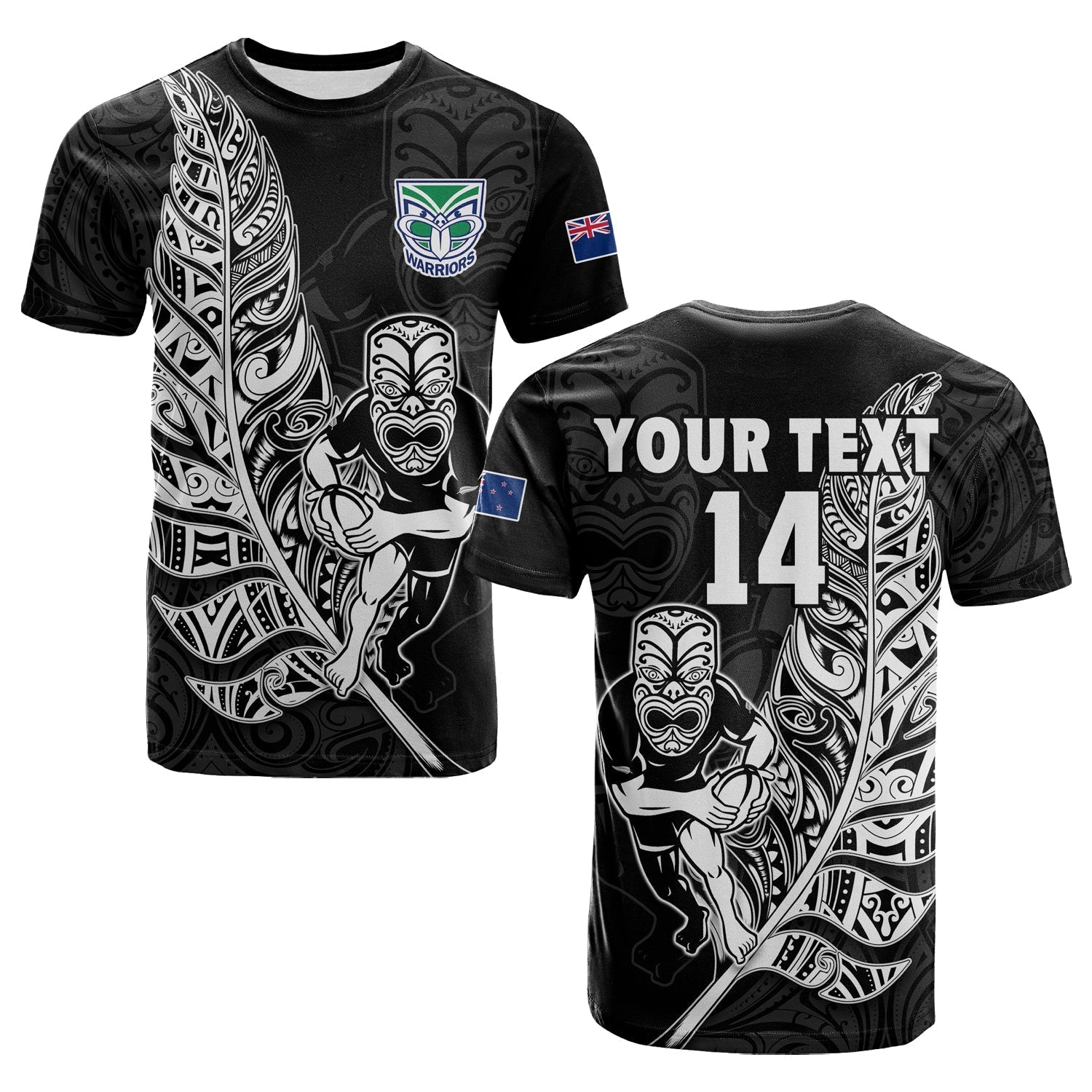 custom-text-and-number-new-zealand-tiki-rugby-t-shirt-nz-warriors-fern-maori-style