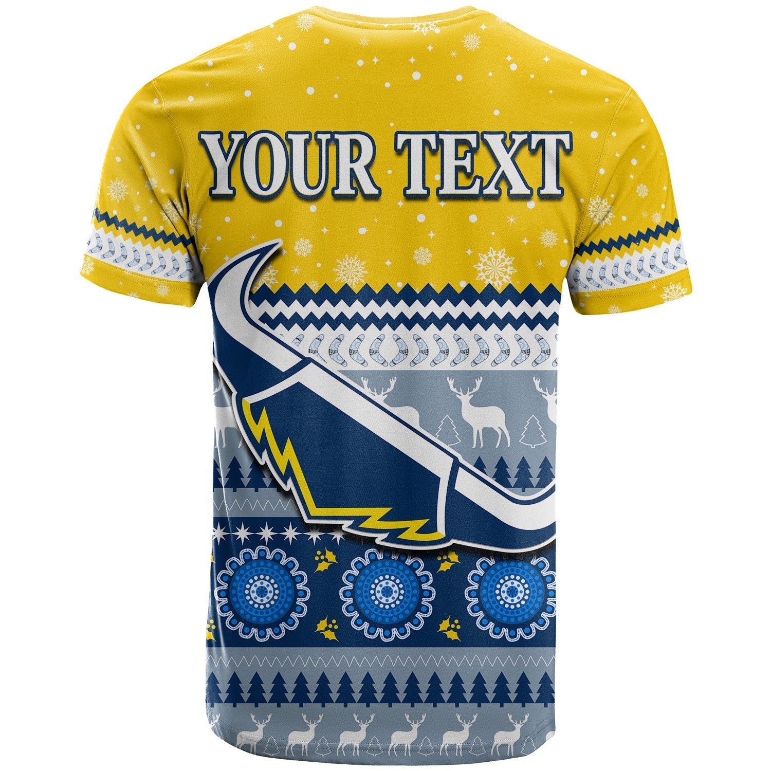 (Custom Personalised) Cowboys Aboriginal T Shirt Christmas North Queensland - Vibe Hoodie Shop