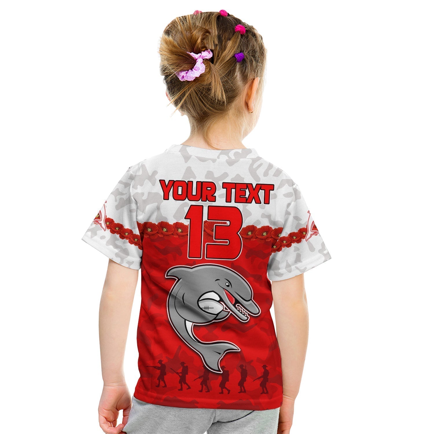 custom-text-and-number-dolphins-rugby-t-shirt-kid-anzac-day-poppy-aboriginal