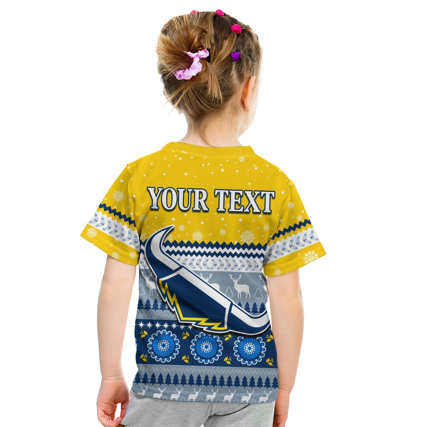 (Custom Personalised) Cowboys Aboriginal T Shirt Christmas North Queensland - Vibe Hoodie Shop