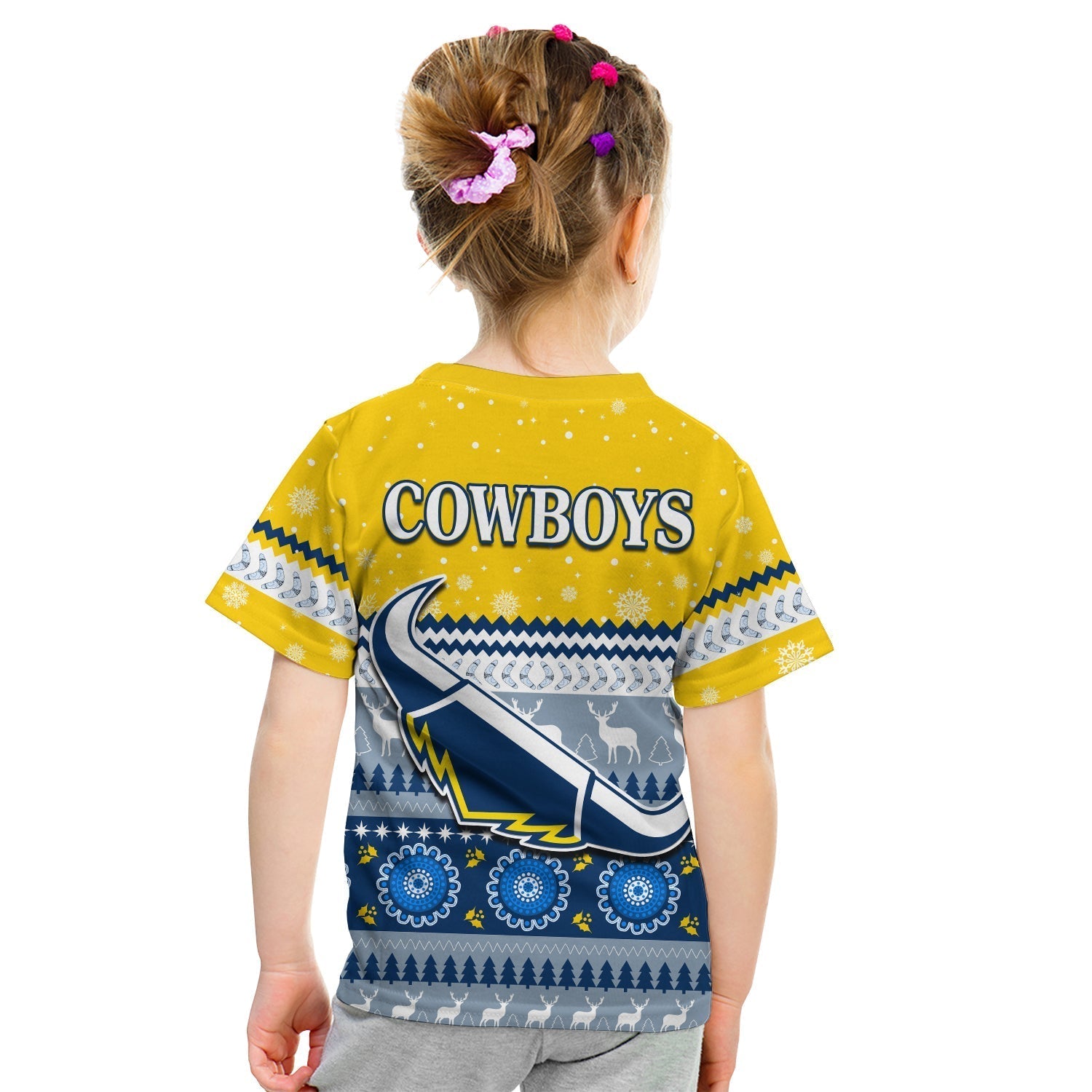 Cowboys Aboriginal T Shirt Christmas North Queensland - Vibe Hoodie Shop