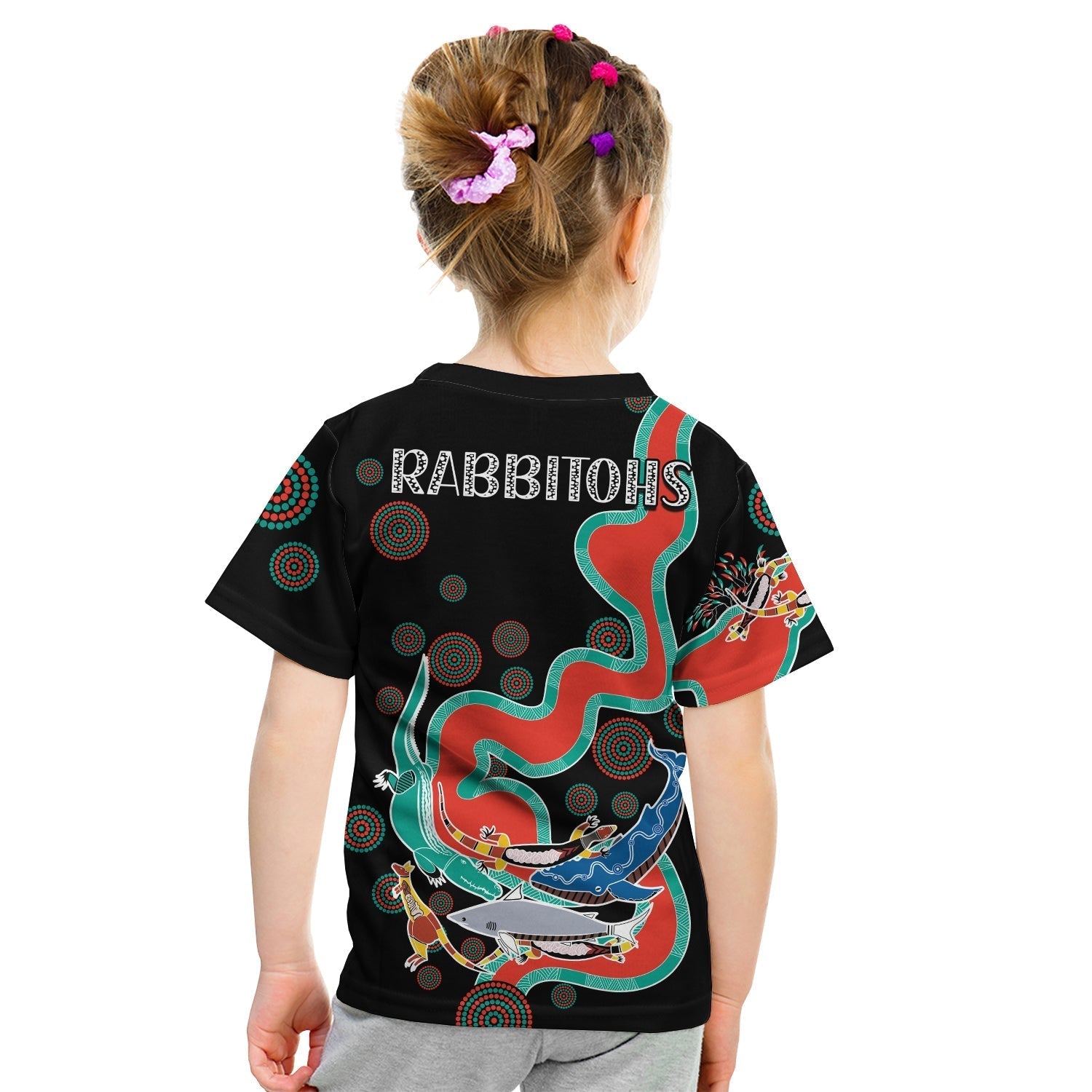 Rabbitohs T Shirt Go The Bunnies Aboriginal - Vibe Hoodie Shop