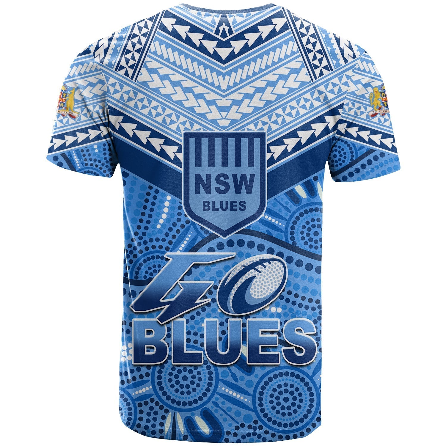 NSW Blues T Shirt Aboriginal and Polynesia Admirable - Vibe Hoodie Shop