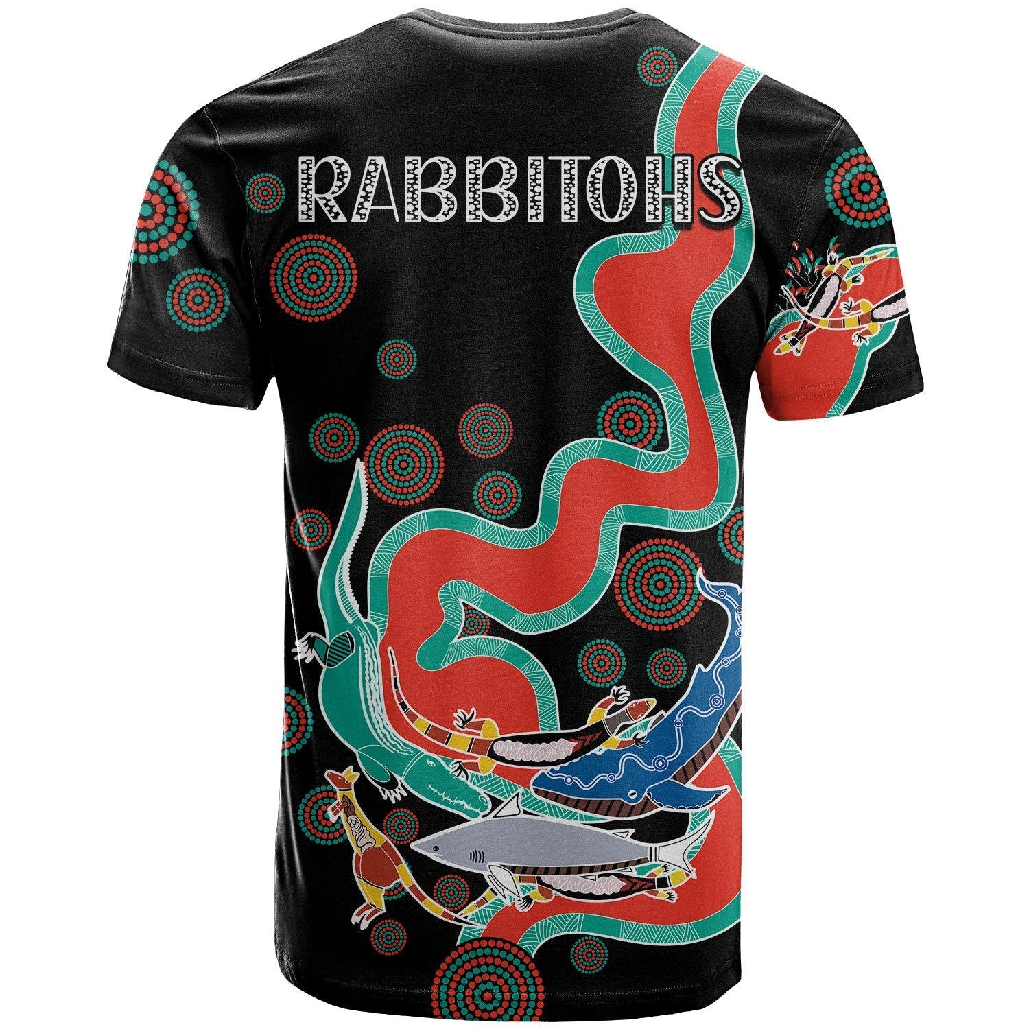 Rabbitohs T Shirt Go The Bunnies Aboriginal - Vibe Hoodie Shop