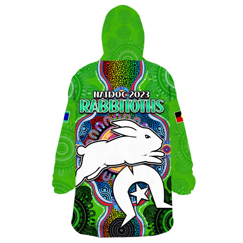 NAIDOC Week 2023 For Our Elders Wearable Blanket Hoodie Rabbitoths Indigenous No2 - Vibe Hoodie Shop