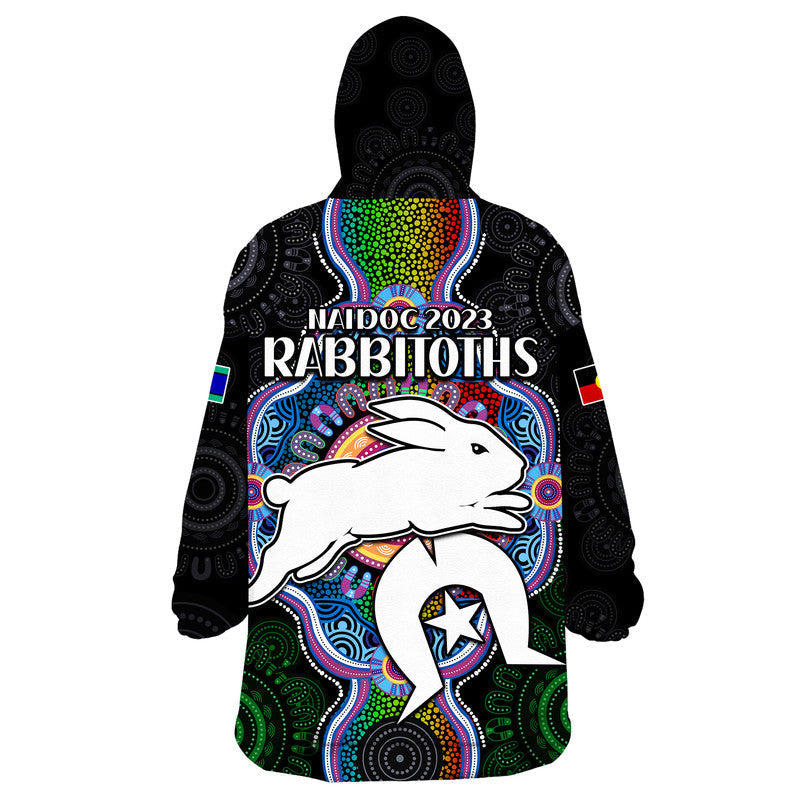 NAIDOC Week 2023 For Our Elders Wearable Blanket Hoodie Rabbitoths Indigenous - Vibe Hoodie Shop