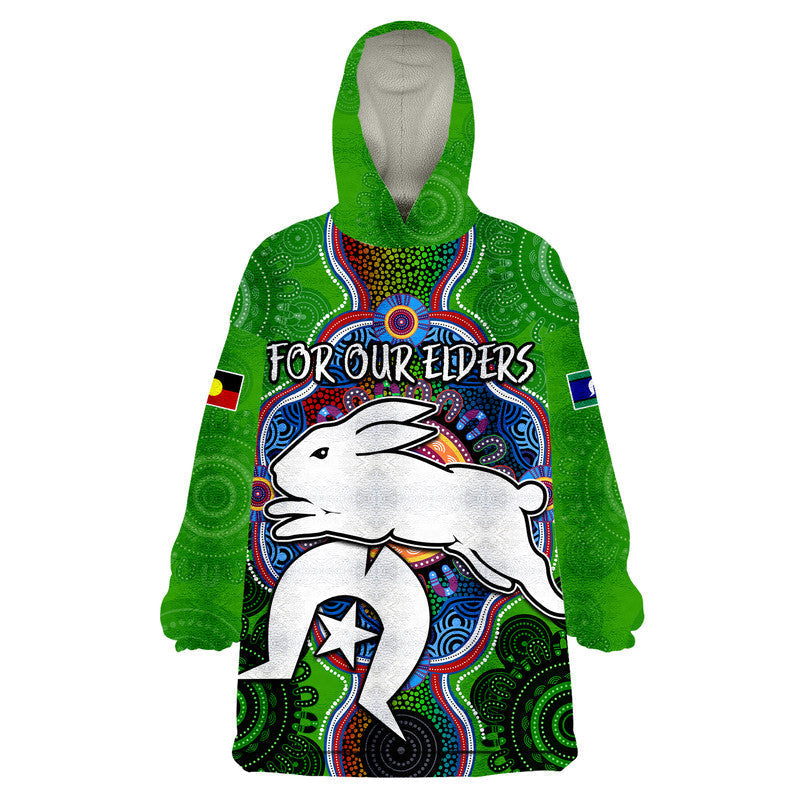 (Custom Personalised) NAIDOC Week 2023 For Our Elders Wearable Blanket Hoodie Rabbitoths Indigenous No2 - Vibe Hoodie Shop