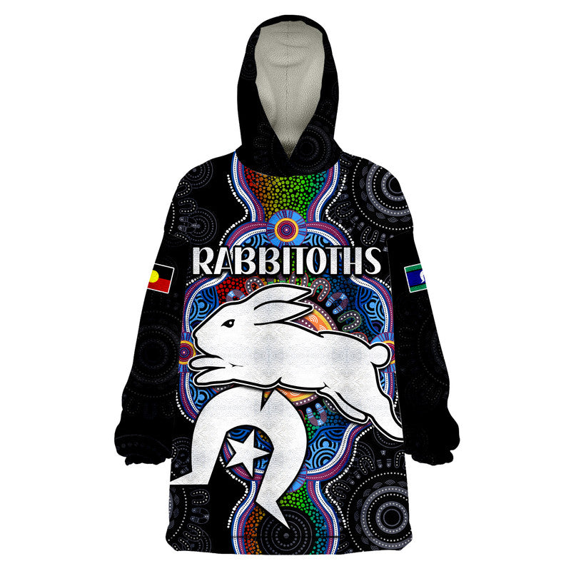 (Custom Personalised) Rabbitoths NAIDOC Week 2022 Wearable Blanket Hoodie Indigenous - Vibe Hoodie Shop