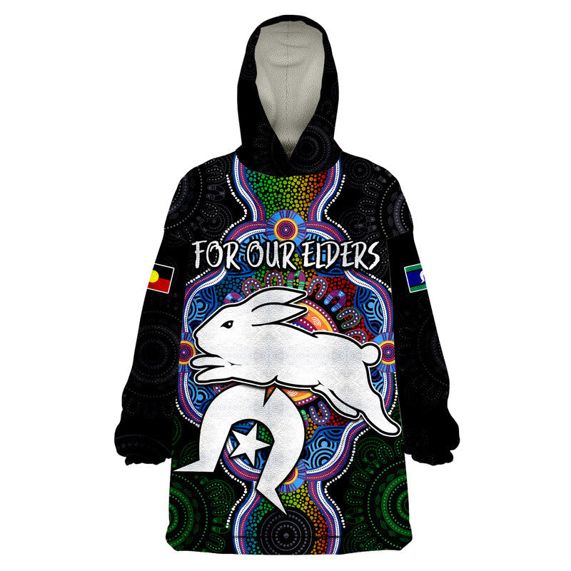 (Custom Personalised) NAIDOC Week 2023 For Our Elders Wearable Blanket Hoodie Rabbitoths Indigenous - Vibe Hoodie Shop