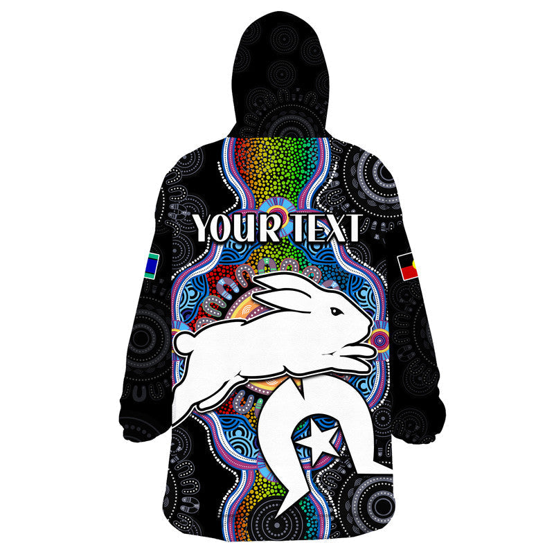 (Custom Personalised) Rabbitoths NAIDOC Week 2022 Wearable Blanket Hoodie Indigenous - Vibe Hoodie Shop