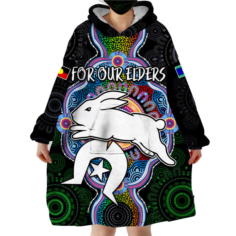 (Custom Personalised) NAIDOC Week 2023 For Our Elders Wearable Blanket Hoodie Rabbitoths Indigenous - Vibe Hoodie Shop