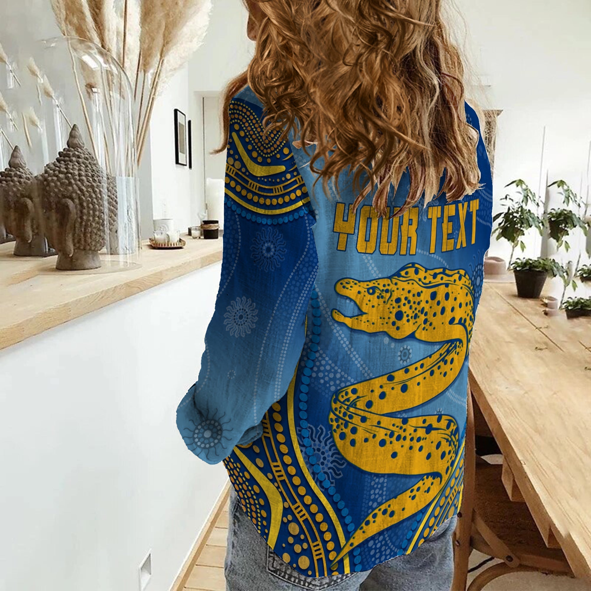 Personalised Parramatta Rugby Eels Women Casual Shirt Aboriginal Simple Style - Vibe Hoodie Shop