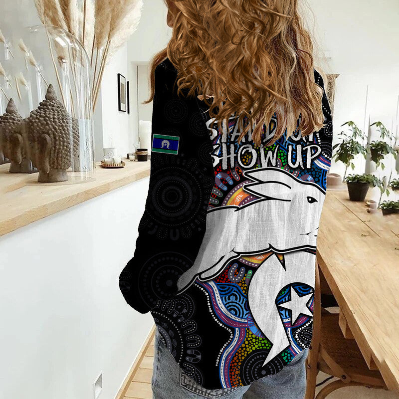 Rabbitoths NAIDOC Week 2022 Women Casual Shirt Indigenous - Vibe Hoodie Shop