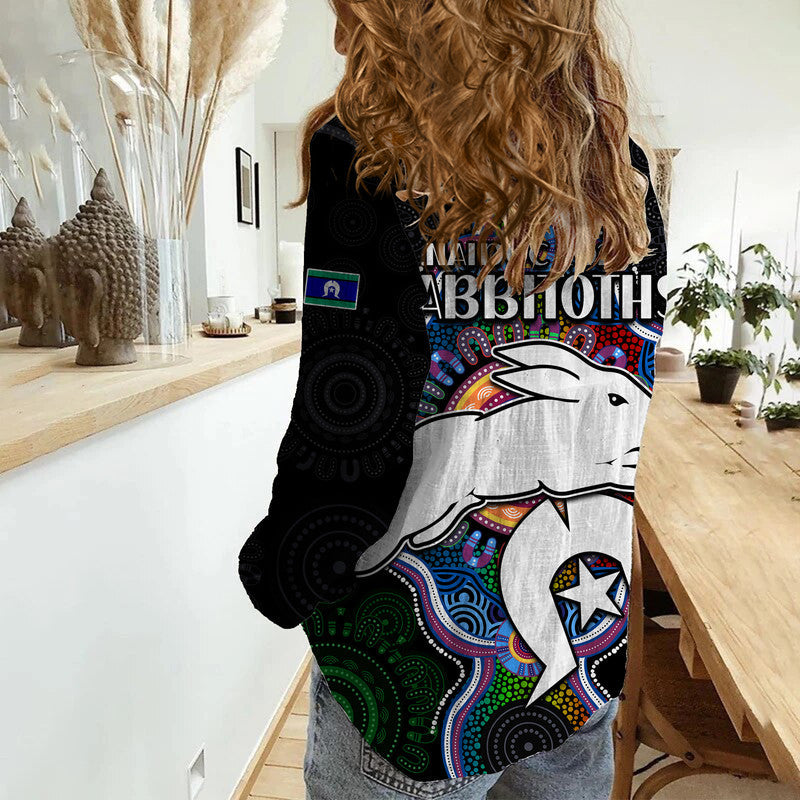 NAIDOC Week 2023 For Our Elders Women Casual Shirt Rabbitoths Indigenous - Vibe Hoodie Shop