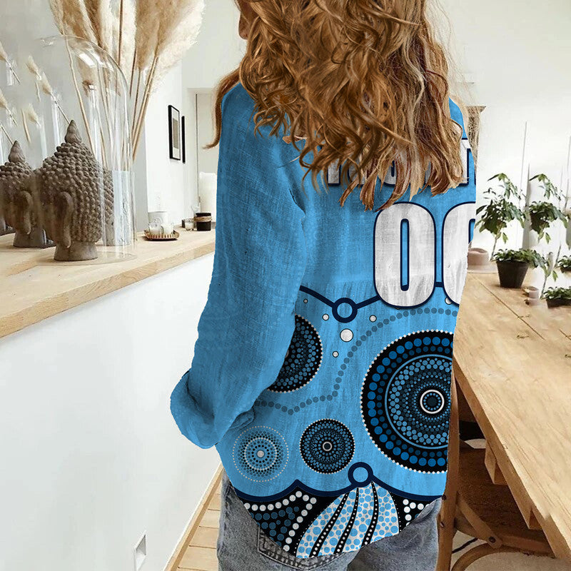 (Custom Personalised And Number) NSW WARATAHS Casual Shirt Aboriginal - Vibe Hoodie Shop