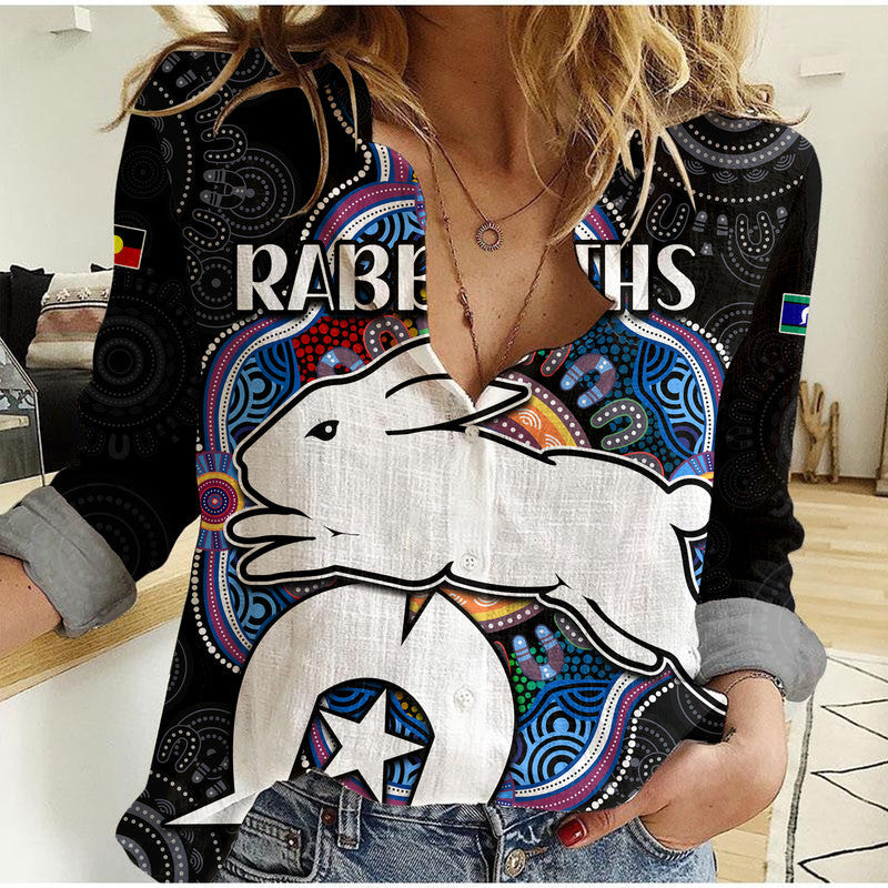 (Custom Personalised) Rabbitoths NAIDOC Week 2022 Women Casual Shirt Indigenous - Vibe Hoodie Shop