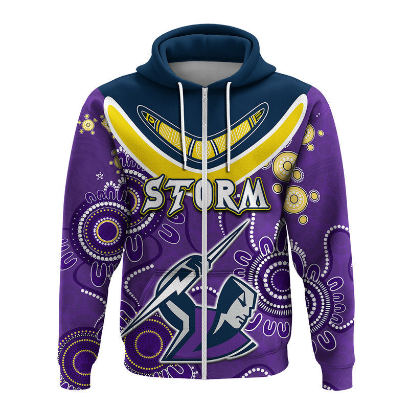 (Custom Personalised) Go Storm Rugby Aboriginal Boomerang Hoodie Jersey  LT6 - Vibe Hoodie Shop