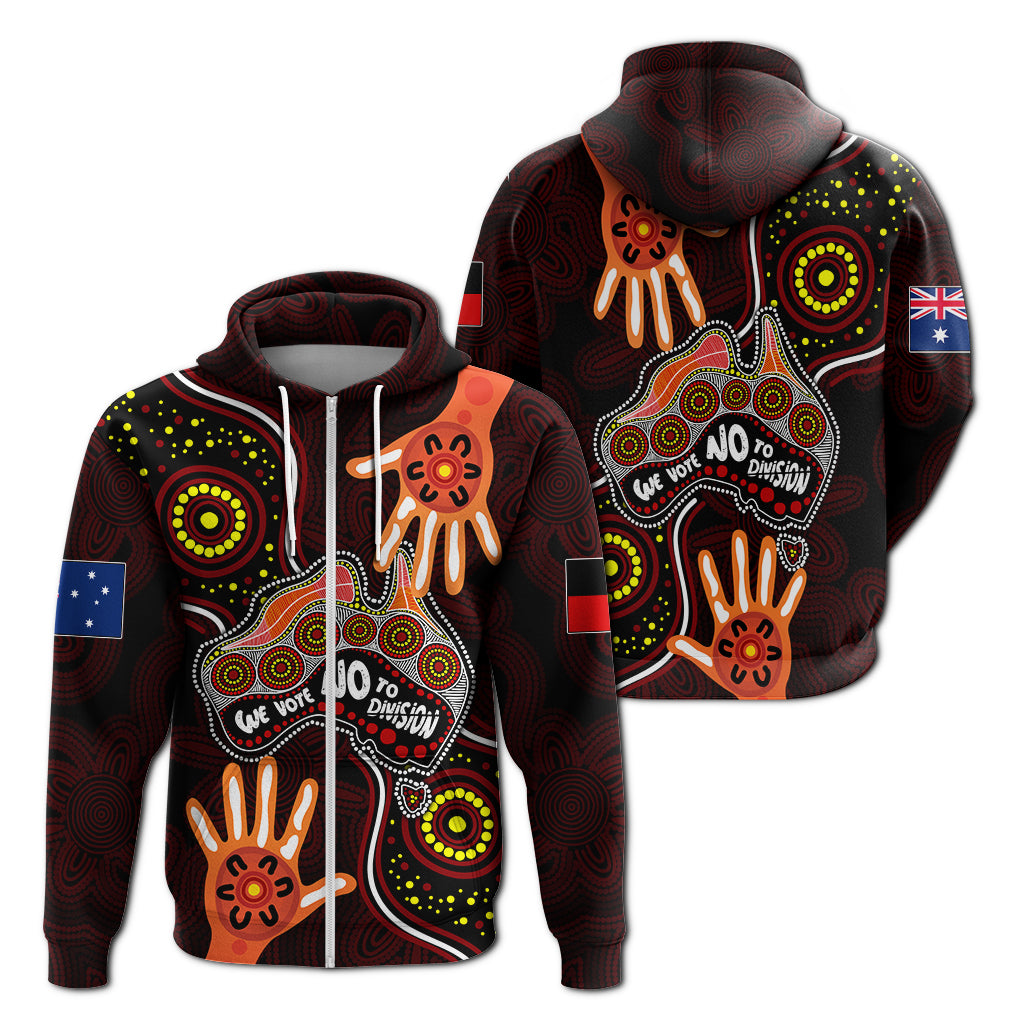 Australia Indigenous Hoodie We Vote NO To Division Aboriginal Map LT7 - Vibe Hoodie Shop