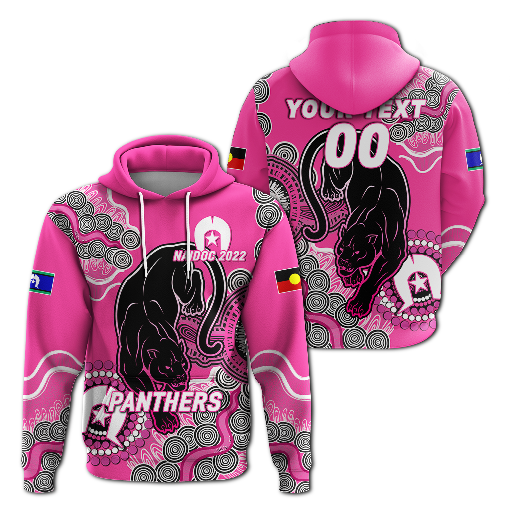 (Custom Personalised) Panthers Rugby NAIDOC 2022 Aboriginal Hoodie - LT12 - Vibe Hoodie Shop