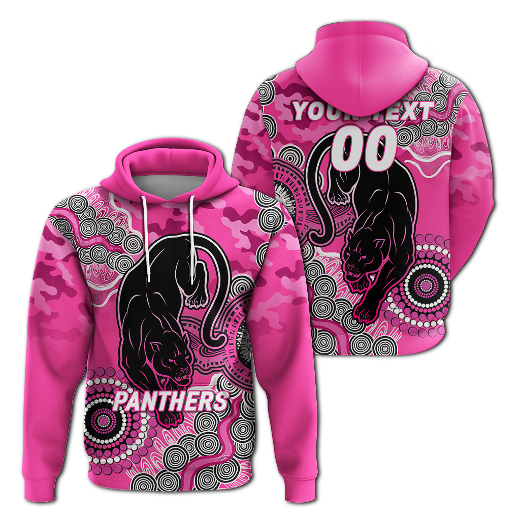 (Custom Personalised) Panthers Rugby ANZAC Day Camouflage Indigenous Art Hoodie - LT12 - Vibe Hoodie Shop