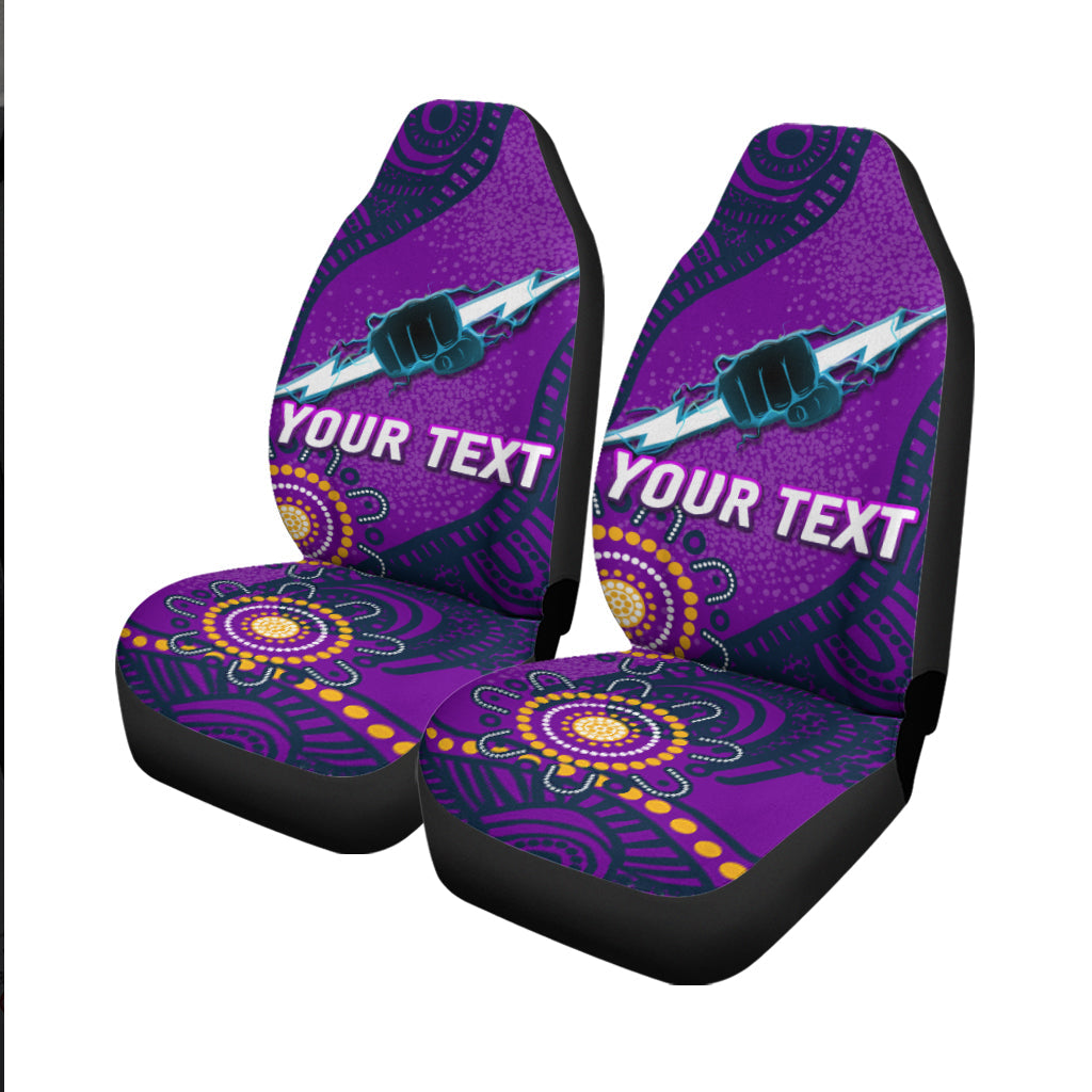 (Custom Personalised) Storm Rugby 2022 Aboriginal Art Car Seat Covers - - Vibe Hoodie Shop