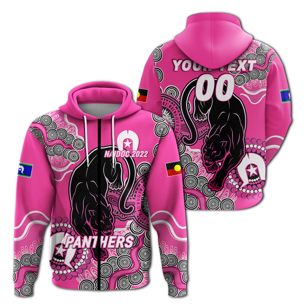 (Custom Personalised) Panthers Rugby NAIDOC 2022 Aboriginal Hoodie - LT12 - Vibe Hoodie Shop
