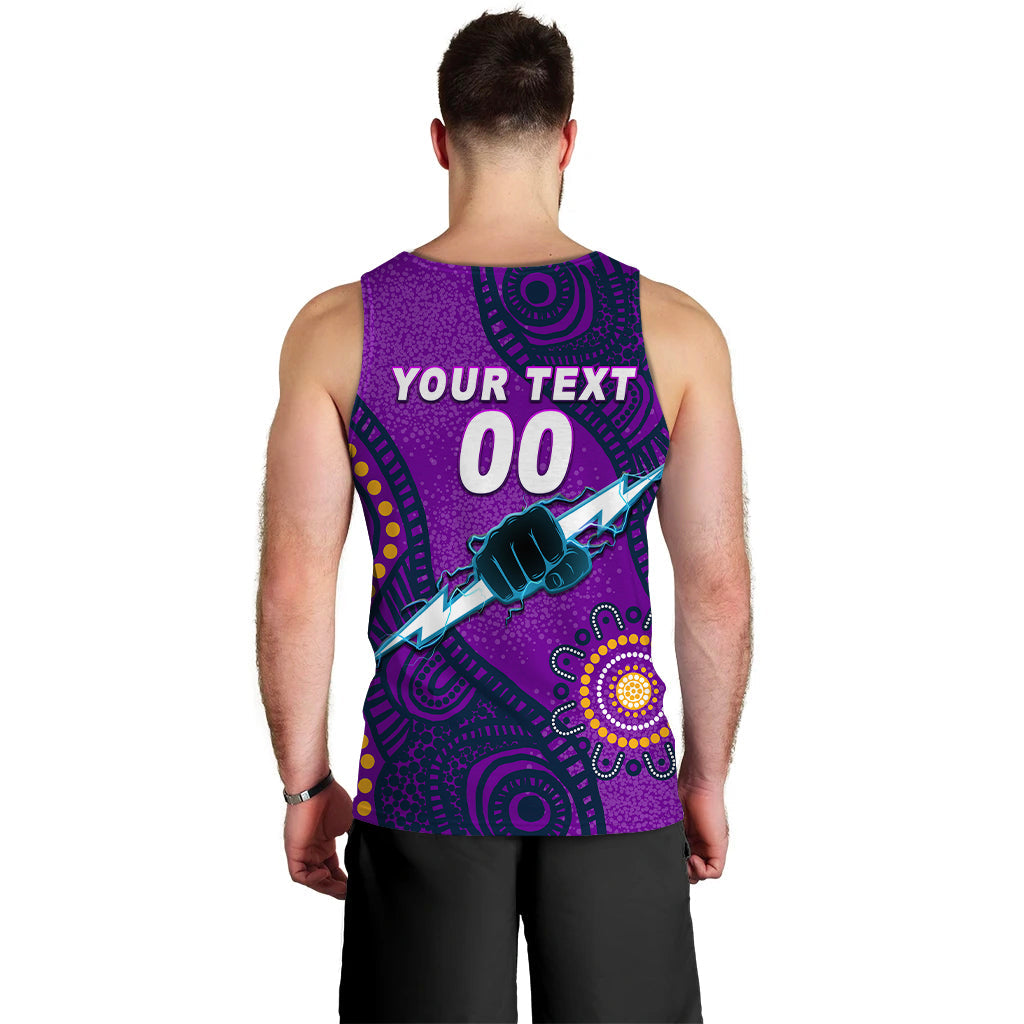 (Custom Personalised) Storm Rugby 2022 Aboriginal Art Men Tank Top - - Vibe Hoodie Shop