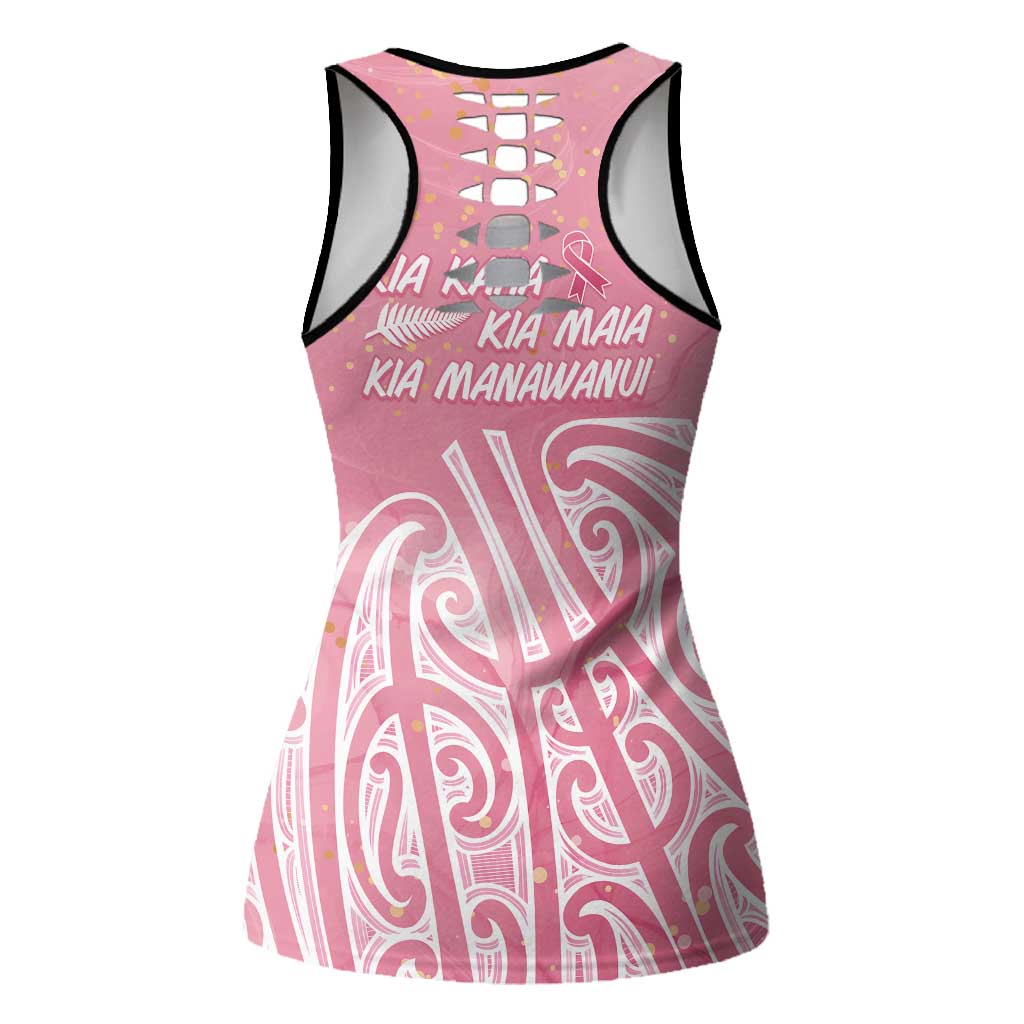 Breast Cancer Awareness Maori Hollow Tank Top Kia Kaha Kia Maia Kia Manawanui - Vibe Hoodie