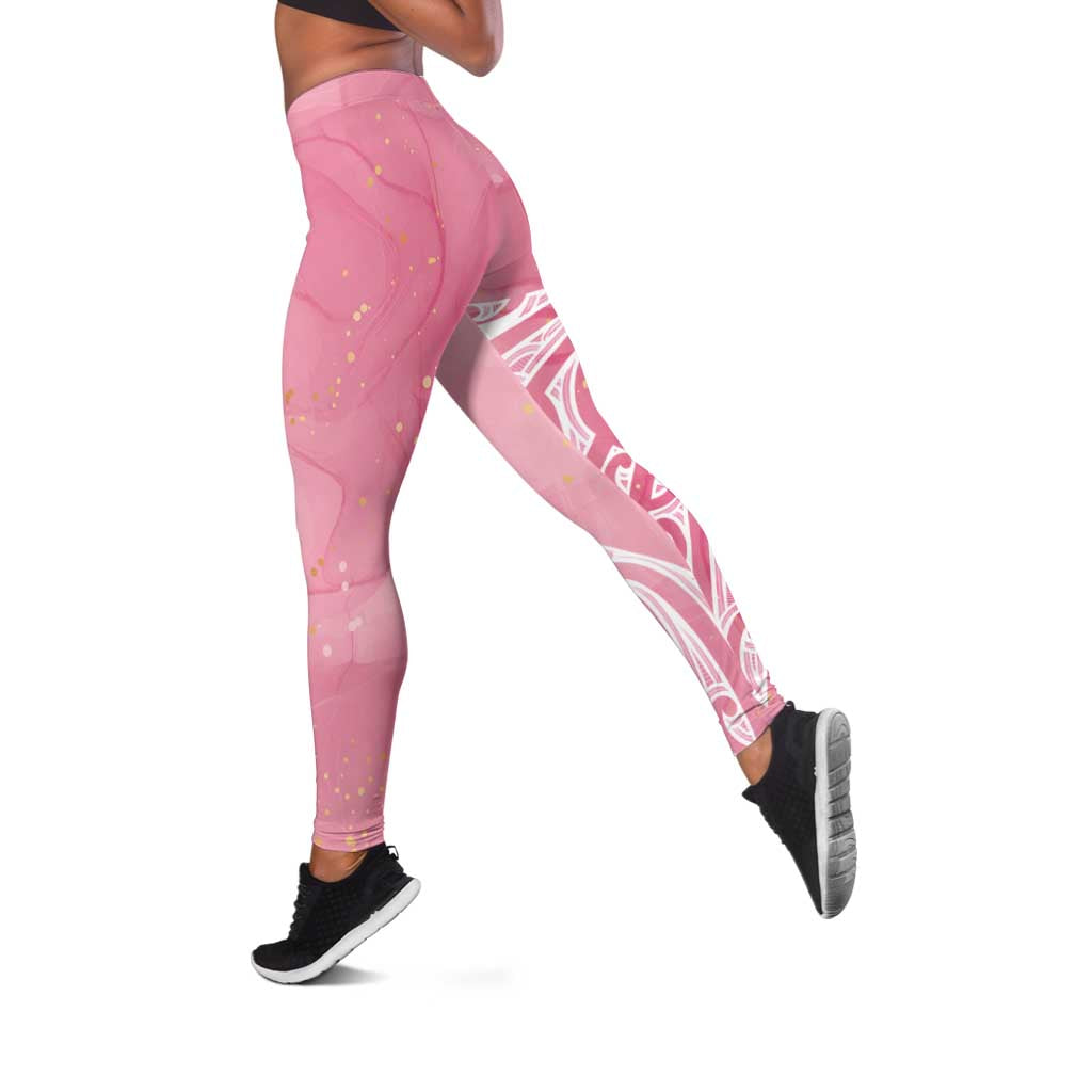 Breast Cancer Awareness Maori Leggings Kia Kaha Kia Maia Kia Manawanui - Vibe Hoodie