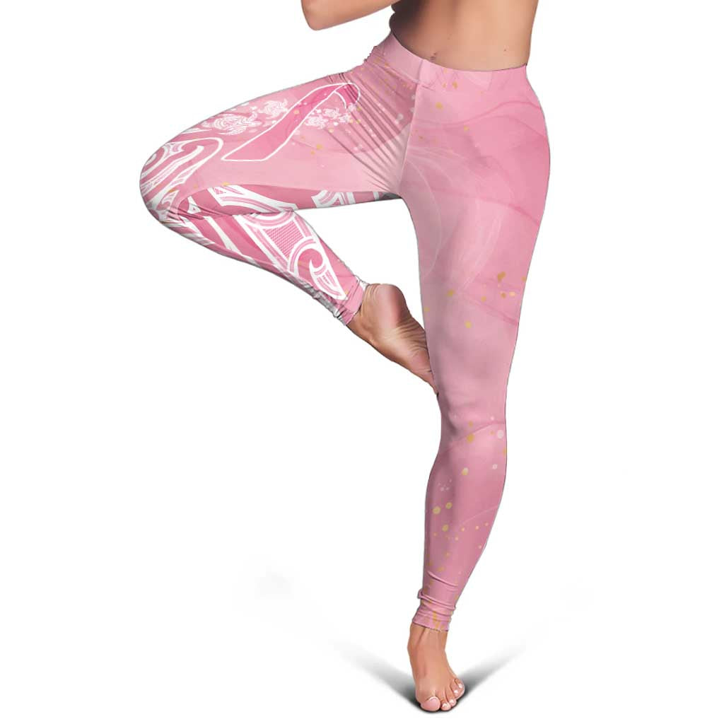 Breast Cancer Awareness Maori Leggings Kia Kaha Kia Maia Kia Manawanui - Vibe Hoodie