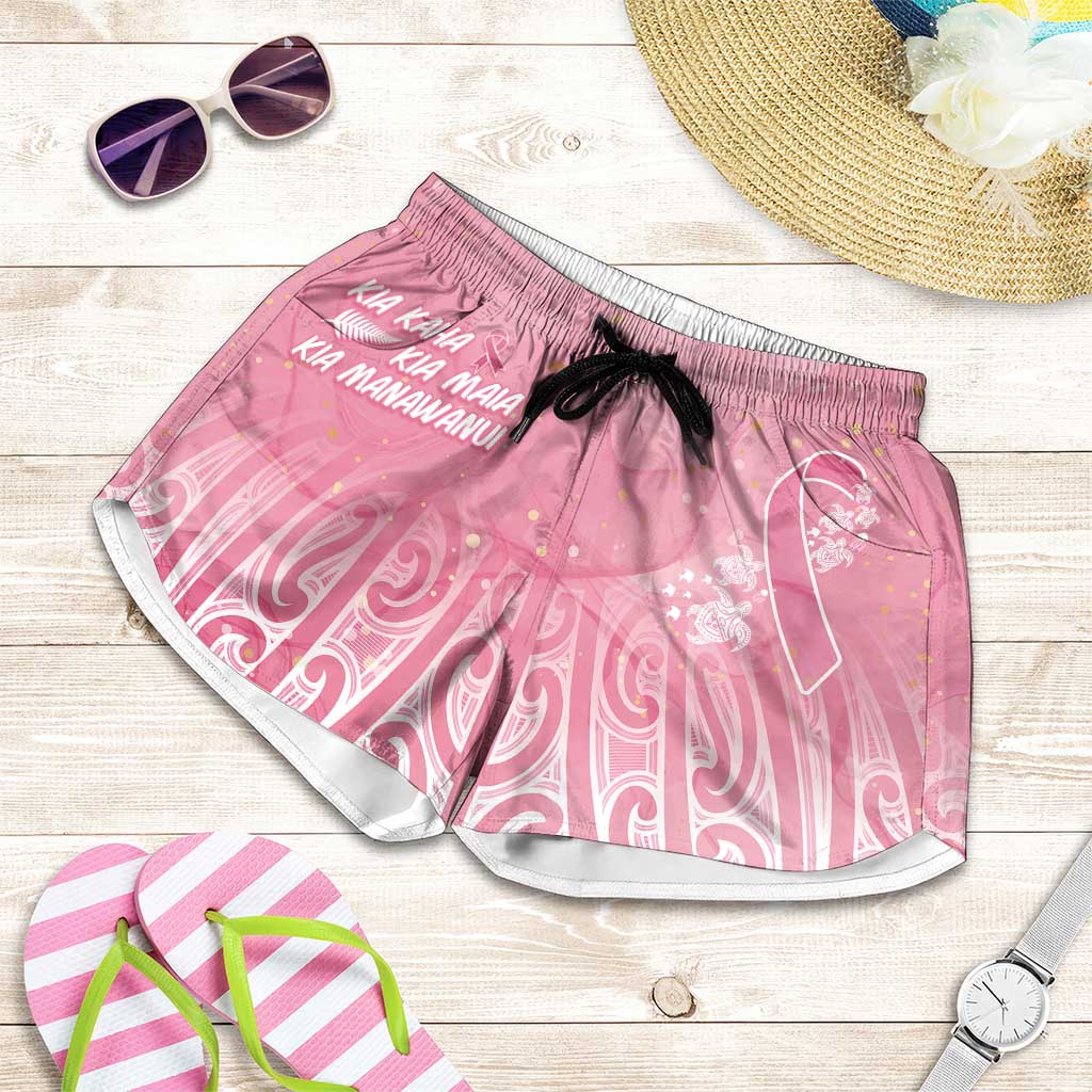 Breast Cancer Awareness Maori Shorts for Women Kia Kaha Kia Maia Kia Manawanui - Vibe Hoodie