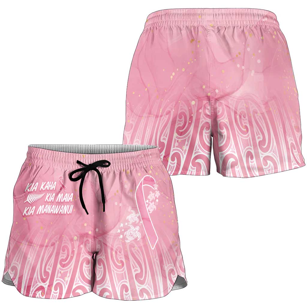 Breast Cancer Awareness Maori Shorts for Women Kia Kaha Kia Maia Kia Manawanui - Vibe Hoodie