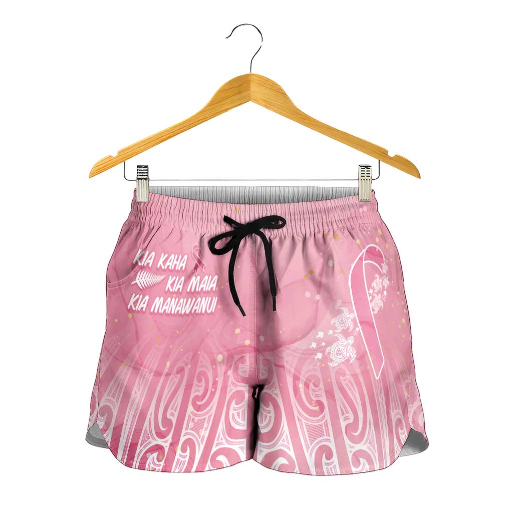 Breast Cancer Awareness Maori Shorts for Women Kia Kaha Kia Maia Kia Manawanui - Vibe Hoodie