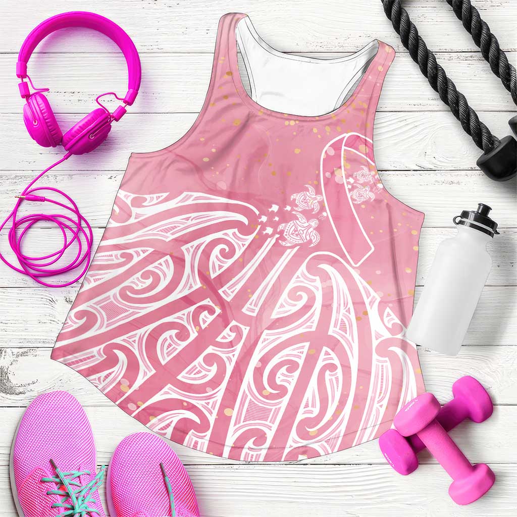 Breast Cancer Awareness Maori Women Racerback Tank Kia Kaha Kia Maia Kia Manawanui - Vibe Hoodie
