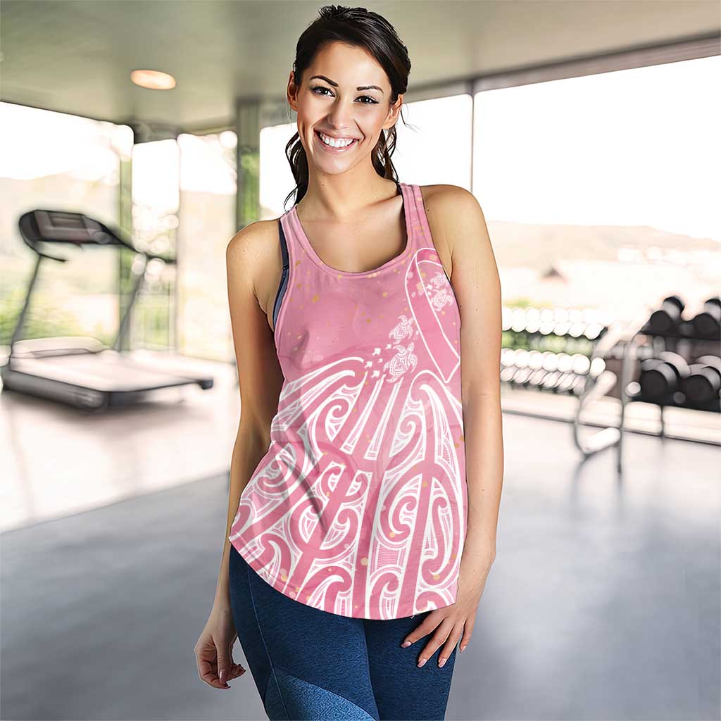 Breast Cancer Awareness Maori Women Racerback Tank Kia Kaha Kia Maia Kia Manawanui - Vibe Hoodie
