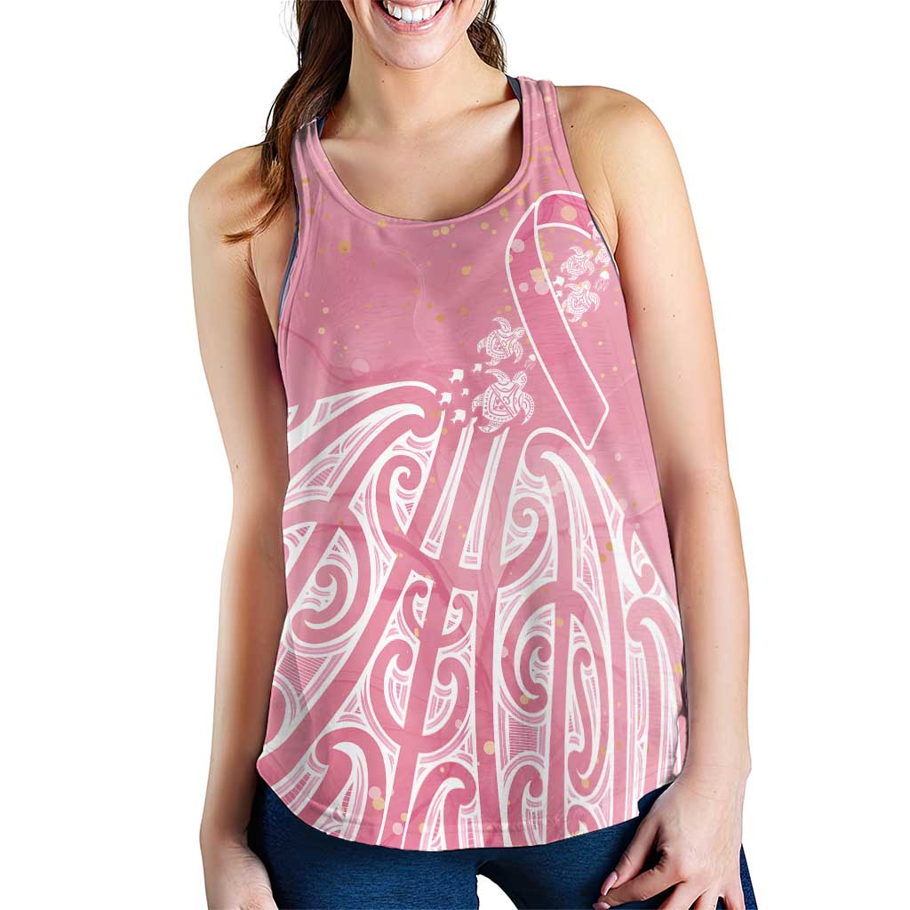 Breast Cancer Awareness Maori Women Racerback Tank Kia Kaha Kia Maia Kia Manawanui - Vibe Hoodie