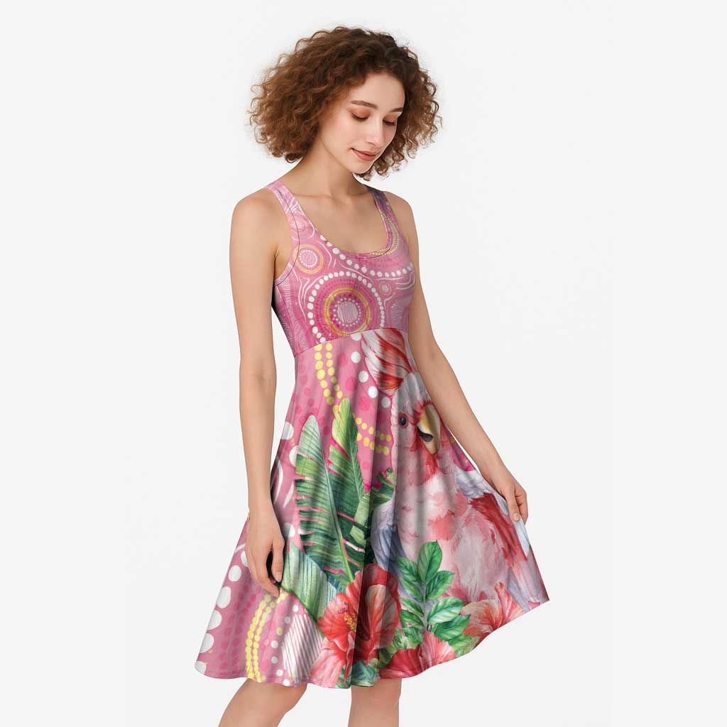 Breast Cancer Pink Cockatoo Midi Dress Australia Indigenous Watercolor Glaze - Vibe Hoodie