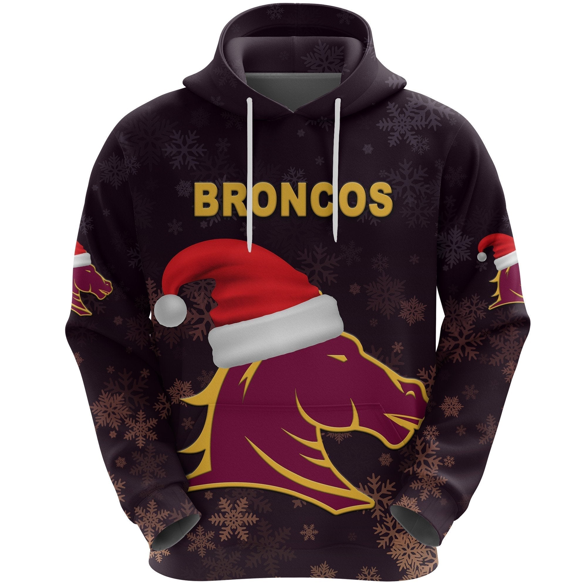 Brisbane Hoodie Broncos Christmas - Vibe Hoodie Shop