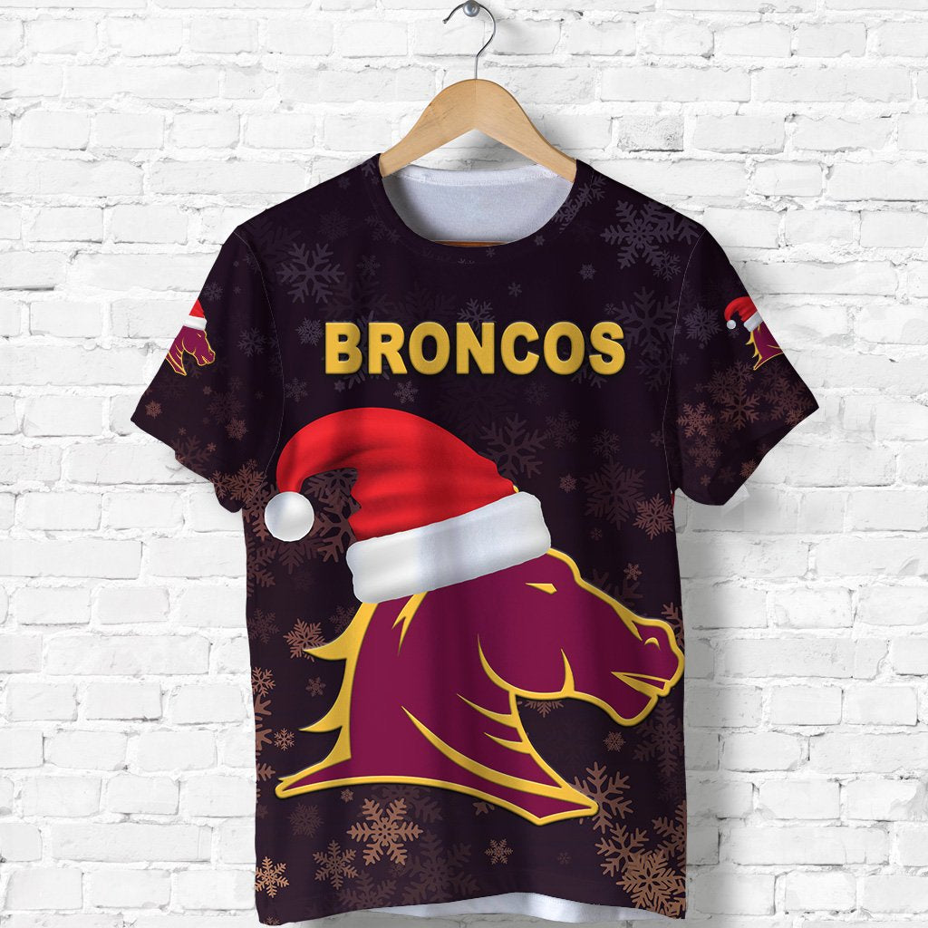 Brisbane T shirt Broncos Christmas - Vibe Hoodie Shop