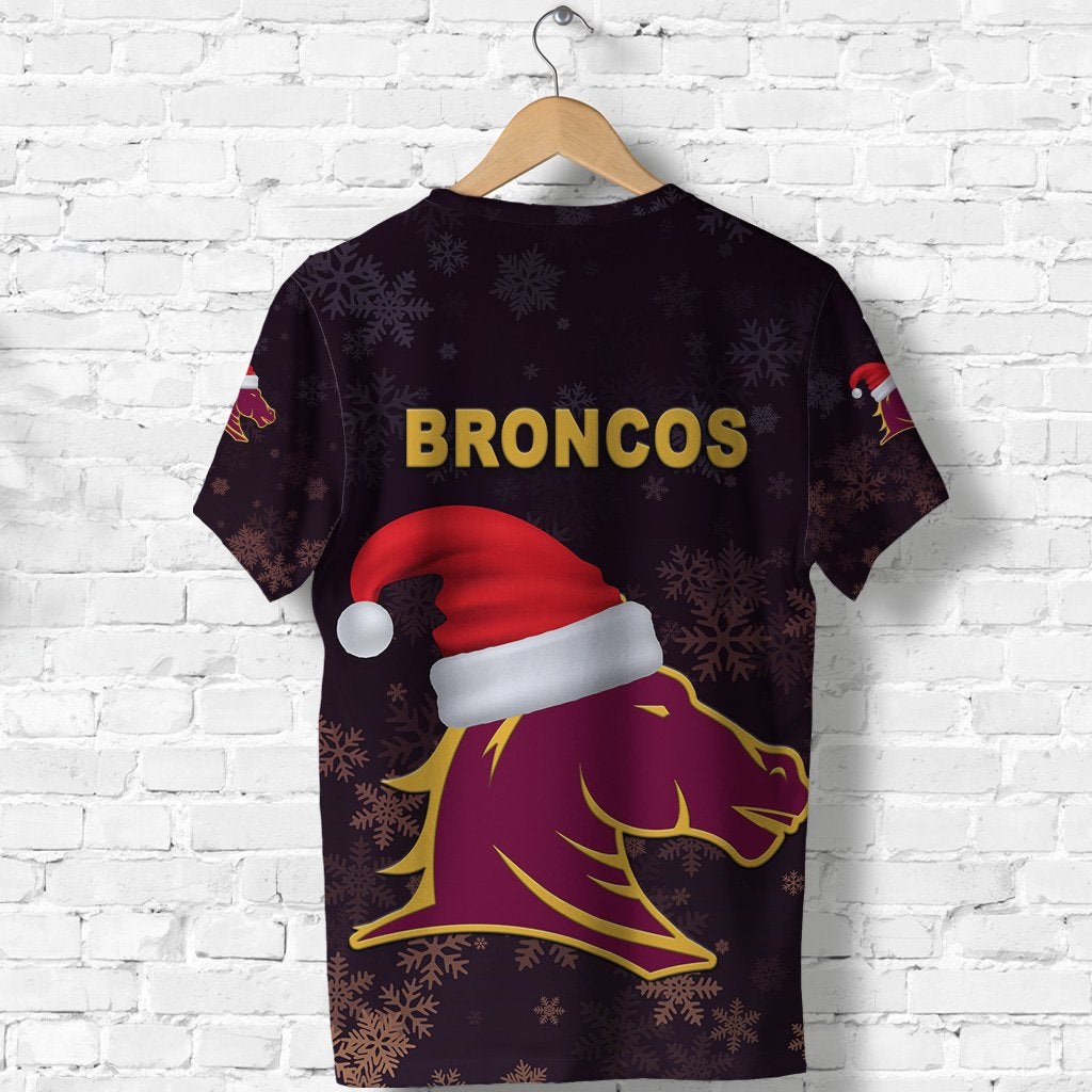 Brisbane T shirt Broncos Christmas - Vibe Hoodie Shop